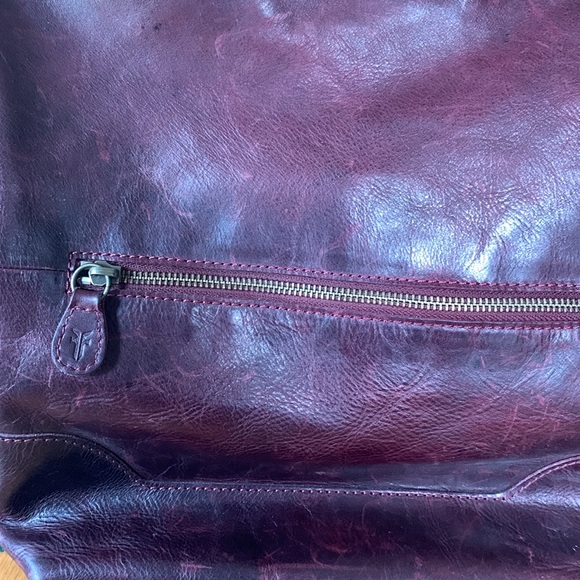 Frye Distressed Leather Shoulder Bag - Picture 2 of 9